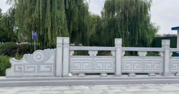 商洛 芝麻灰桥栏杆、河道栏杆安装效果