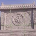 商洛 芝麻白花岗岩屏风，照壁，影壁