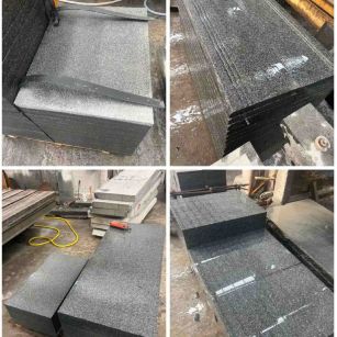 商洛 芝麻黑地铺石材