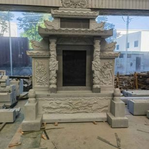 商洛 芝麻灰高档墓碑、土墓，一套也支持定做