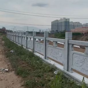 商洛 石材河道栏杆