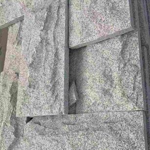 商洛 芝麻白自然面花岗岩成品板