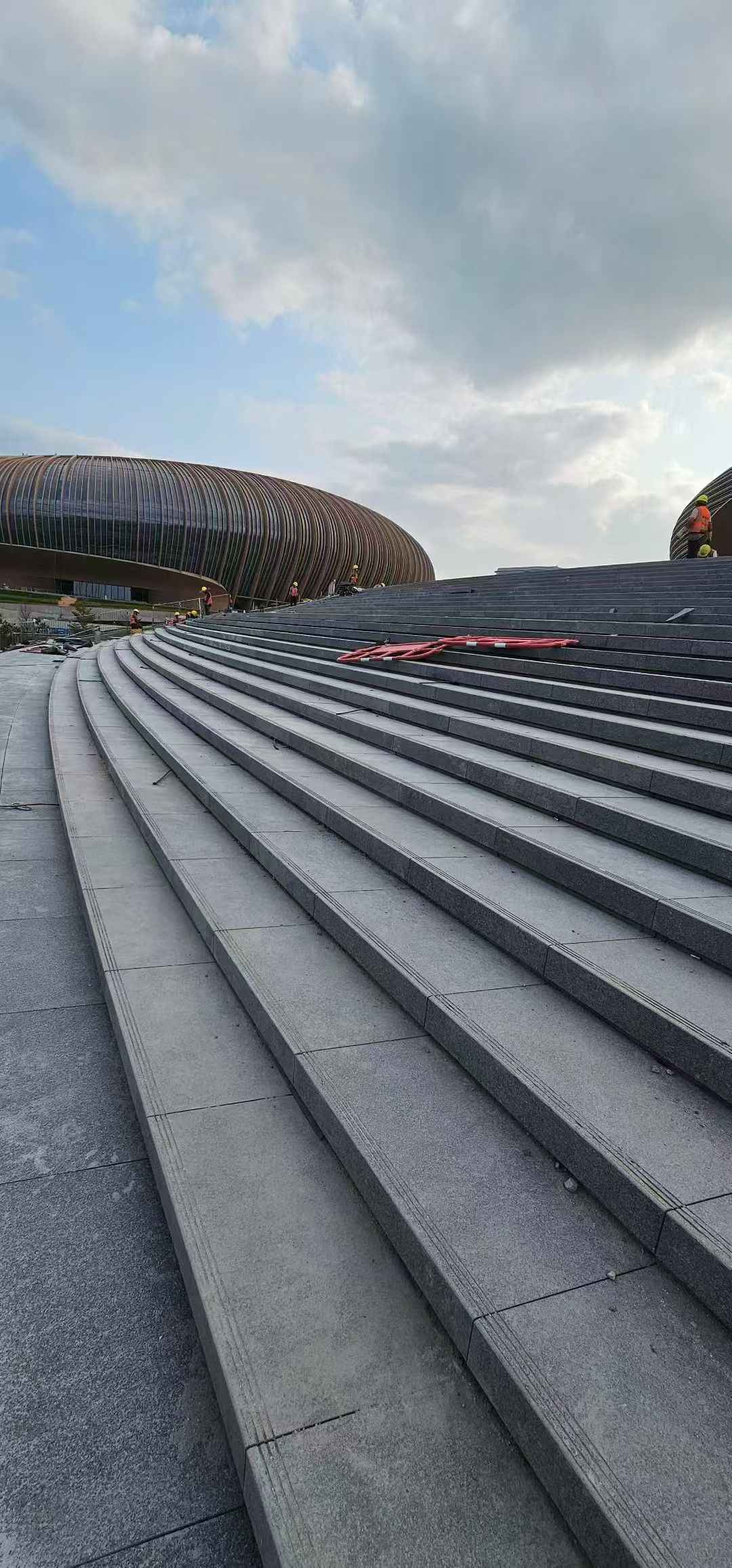 商洛 弧形整石台阶铺装效果图