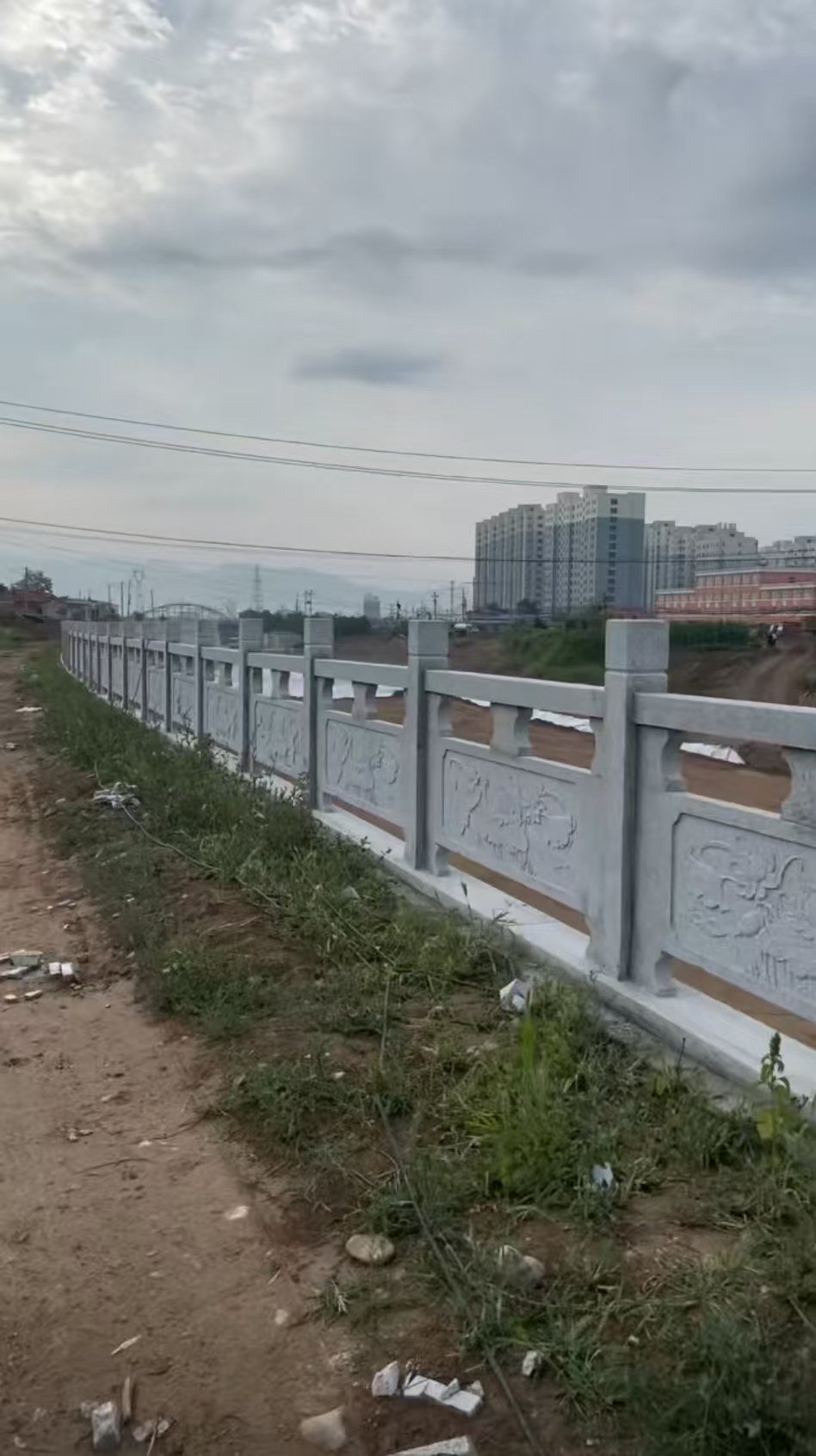 商洛 石材河道栏杆