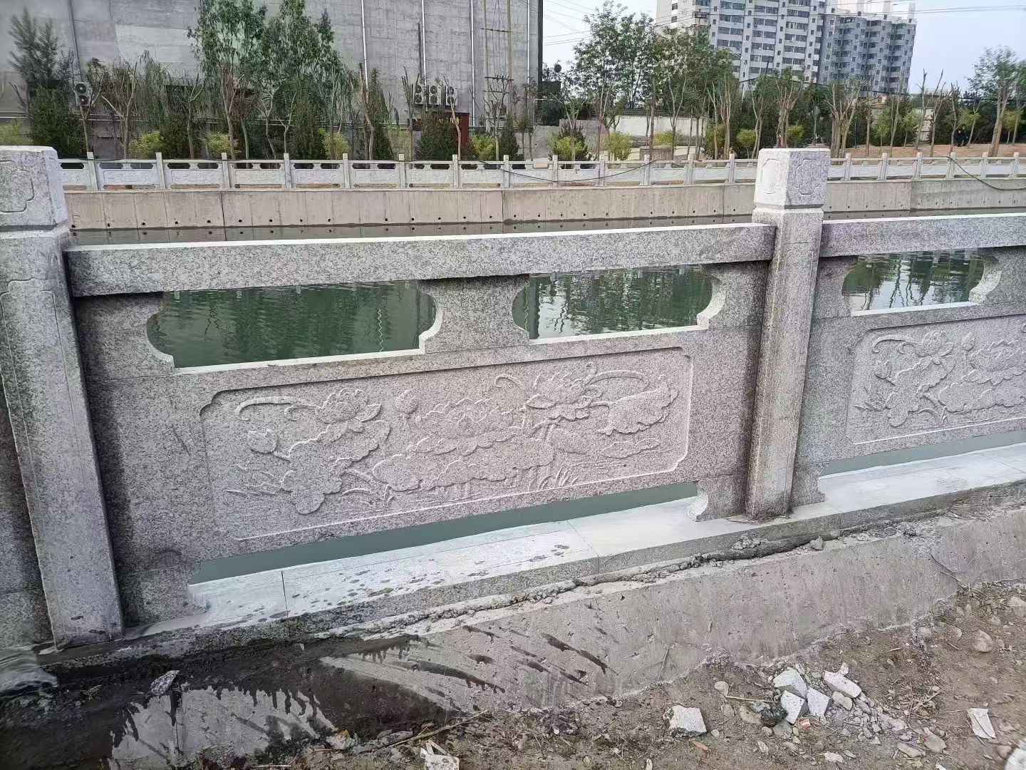 商洛 芙蓉白大花桥梁、河道,石材栏杆、围栏、护栏