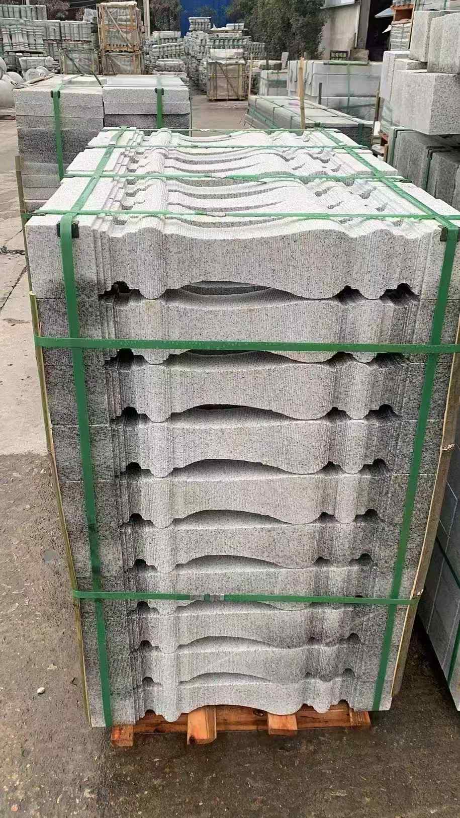 商洛 芝麻白方形拉丝面，栏杆花瓶柱